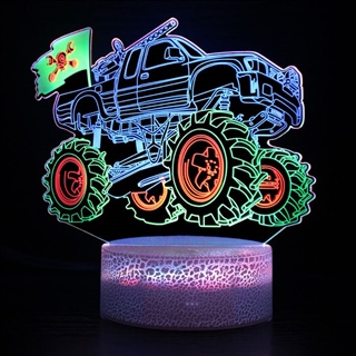 Monster truck 3D lampe 